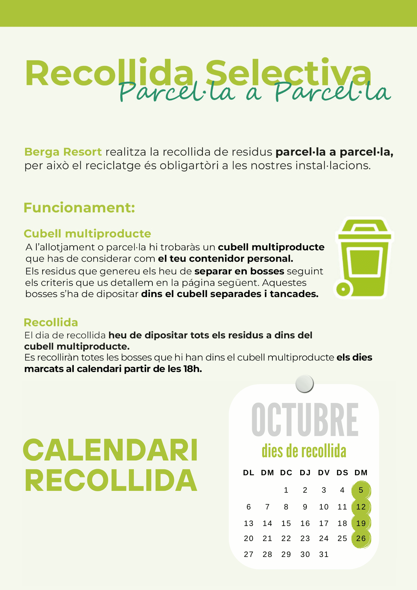 gestió de residus octubre